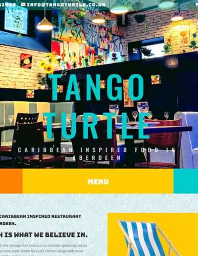 tango turtle website designed by Dieselgraf
